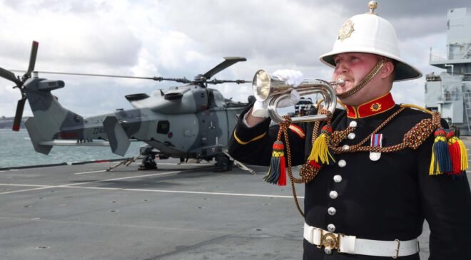 Royal Navy Marked the Death of Her Majesty The Queen
