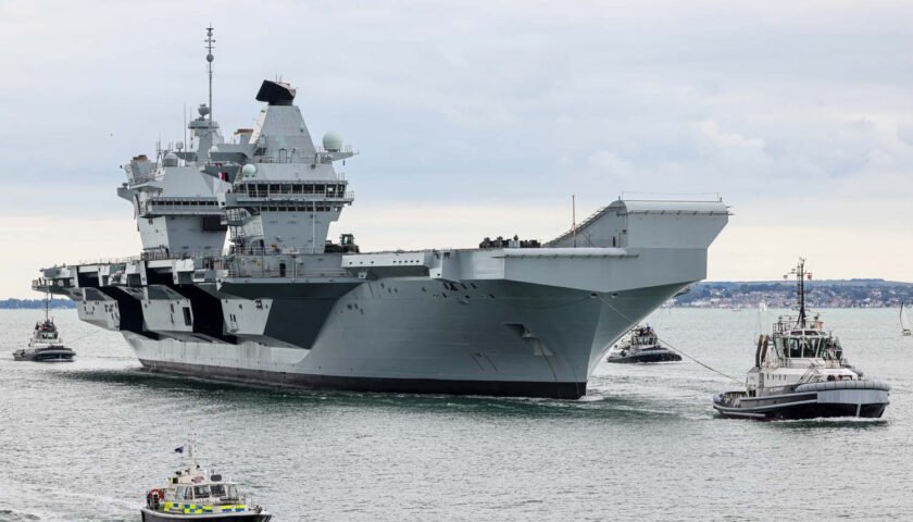 HMS Prince of Wales Returns to Portsmouth