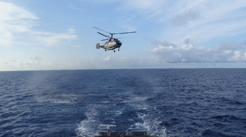 INS Talwar Trains With FS Floreal at Reunion Island