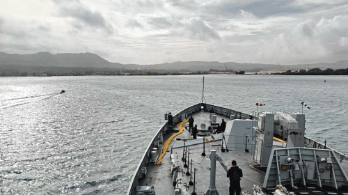 INS Sahyadri in Guam for Exercise Malabar 2025
