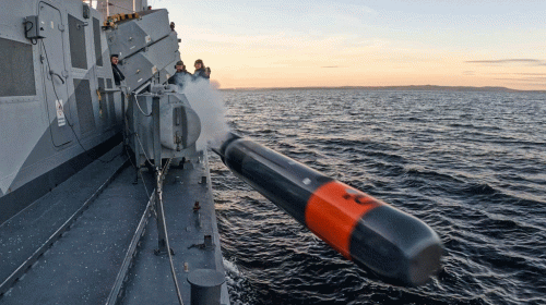 Royal Swedish Navy Navy Test New Torpedo 47
