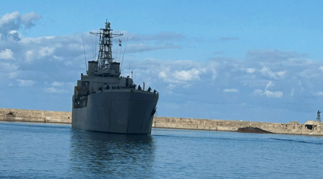 Greek Navy Delivers Military Equipment Donation to Lebanon