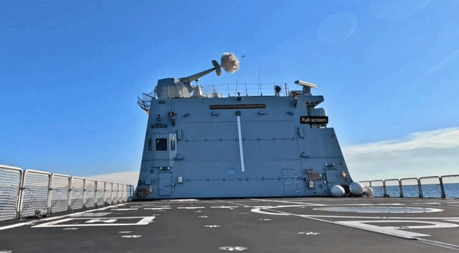 First Firing of KRI Prabu Siliwangi’s 76 mm Sovraponte
