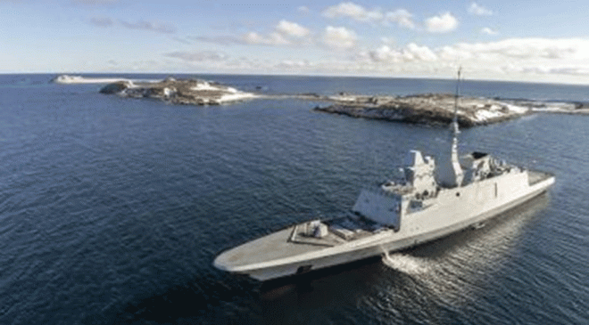 First Stop of a FREMM in Saint-Pierre-et-Miquelon