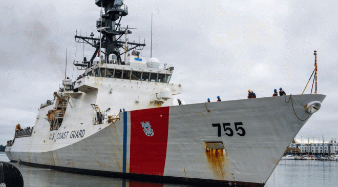 USCGC Munro Returns After Seizing 10 Tons of Cocaine