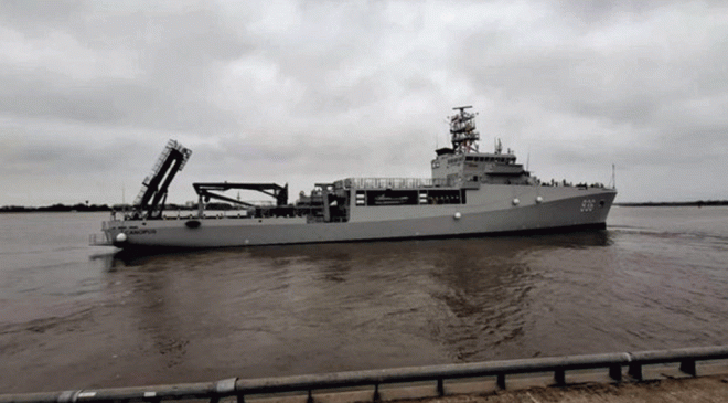 KRI Canopus Departs Germany on Maiden Voyage