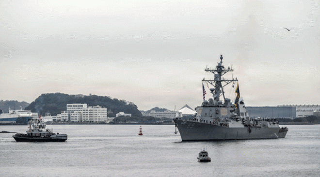 USS Mustin Returns to Yokosuka
