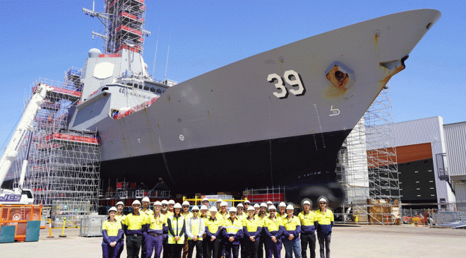 BAE Systems Updates HMAS Hobart Modernization Progress