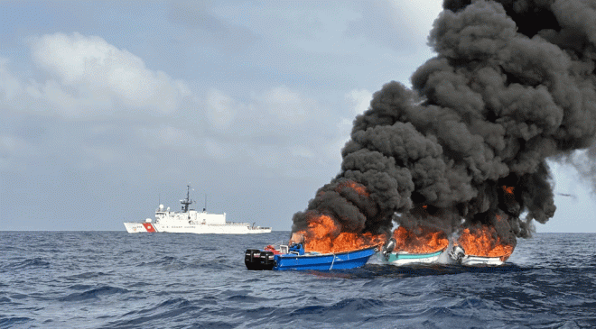 USCGC Tahoma Busts Cocaine “Tiple Threat”
