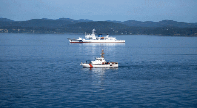 Three Nation SAR Exercise in Strait of Juan de Fuca