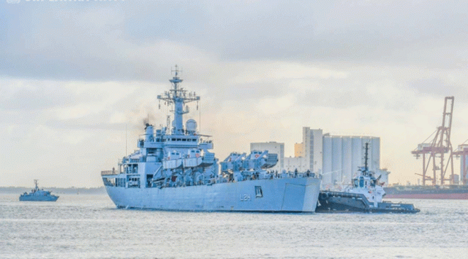 INS Airavat Port Call in Colombo