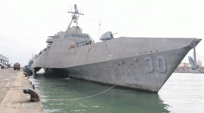 USS Canberra Departs Colombo After Scheduled Visit
