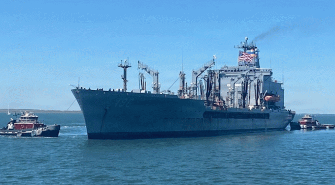 USNS Kanawha Receives Presidential Unit Citation