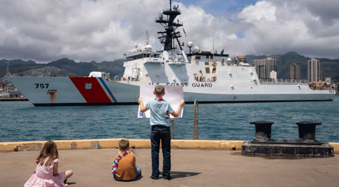 USCGC Midgett Returns to Honolulu from WESTPAC