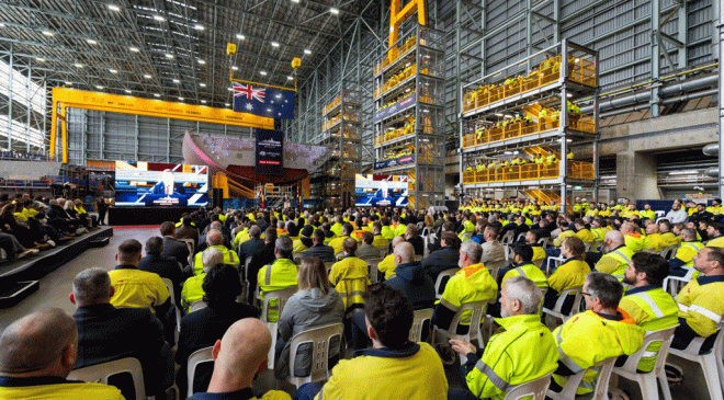 First Hunter Class Frigate Keel Laid