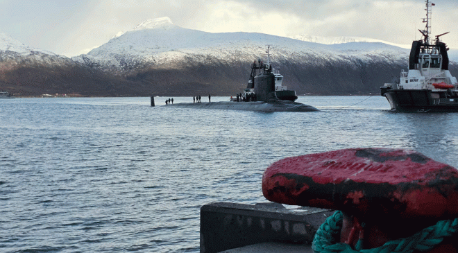 USS Oregon Port Call in Tromso