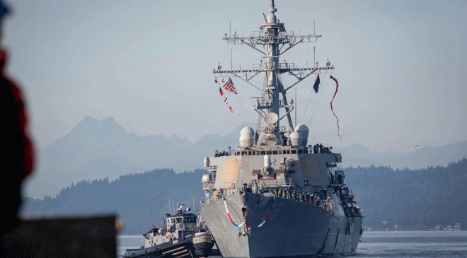 USS Benfold Returns to Everett